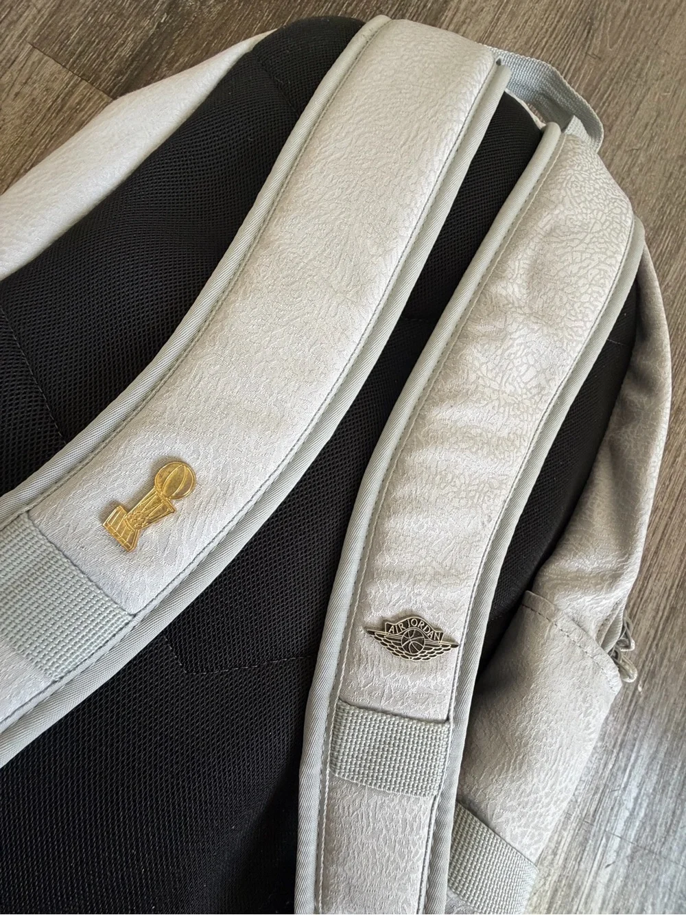Jordan White Men's Backpack with Jumpman Logo